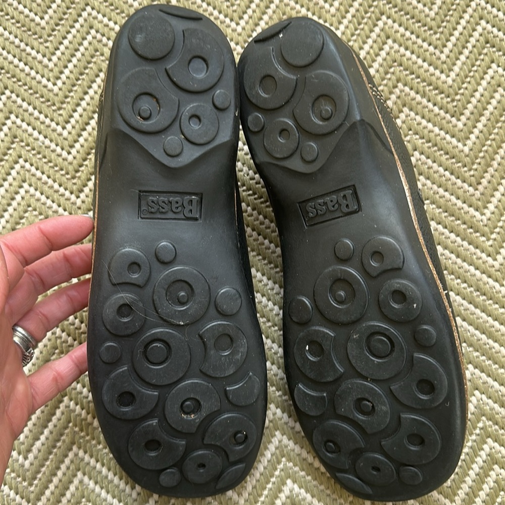 Bass 9 Go-to-Comfort EUC LIKE NEW Colton Leather Loafers  Black / Dark Brown..? - Picture 6 of 9